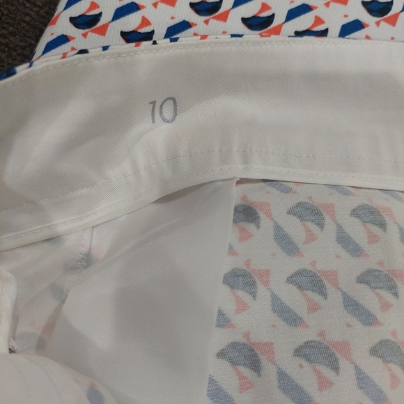 Ann Taylor Madison Abstract Pencil Skirt Sz 10 - Picture 9 of 11